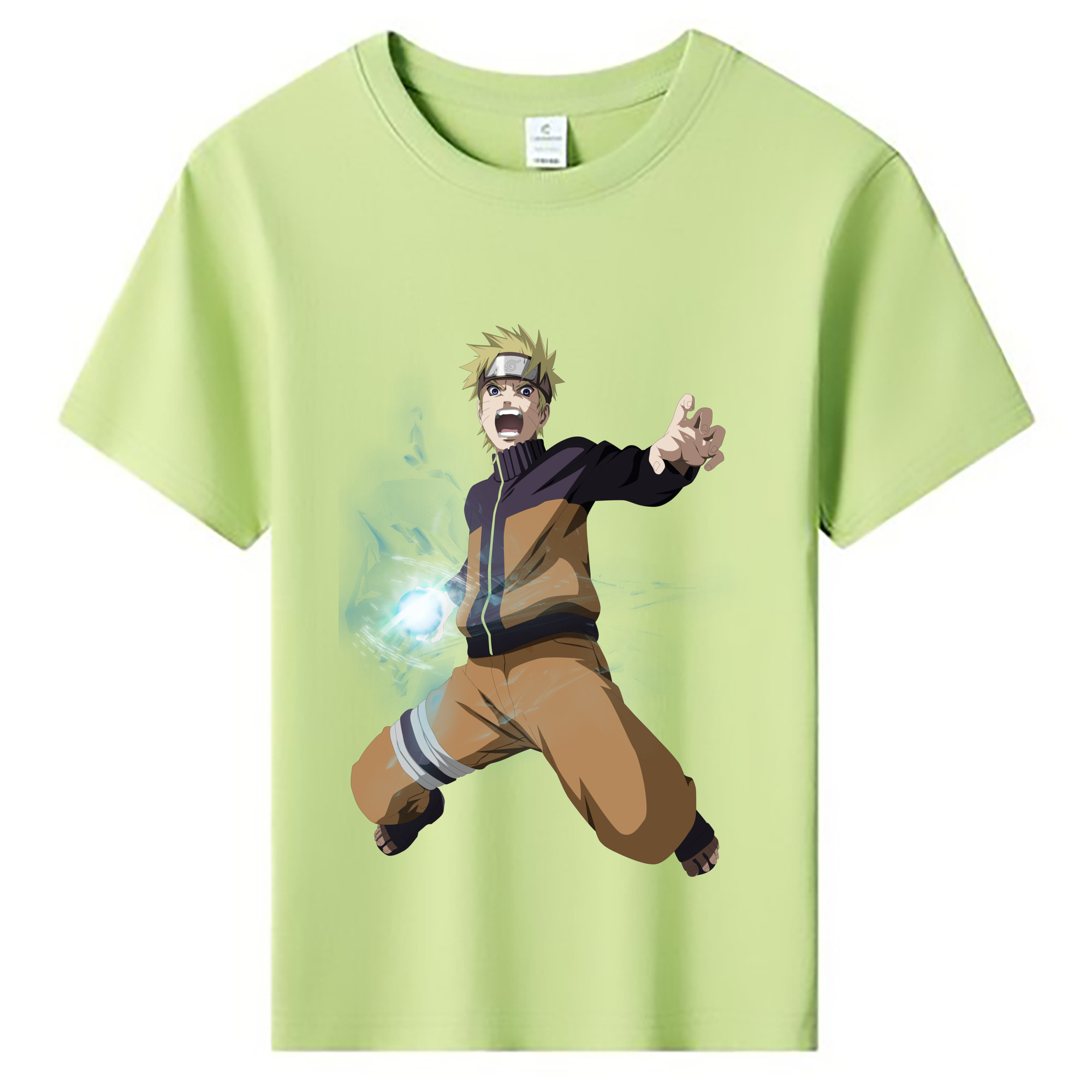 （画像用） NARUTO -ナルト- うずまき ナルト Uzumaki Naruto 綿100％キッズTシャツ（フロントプリント）